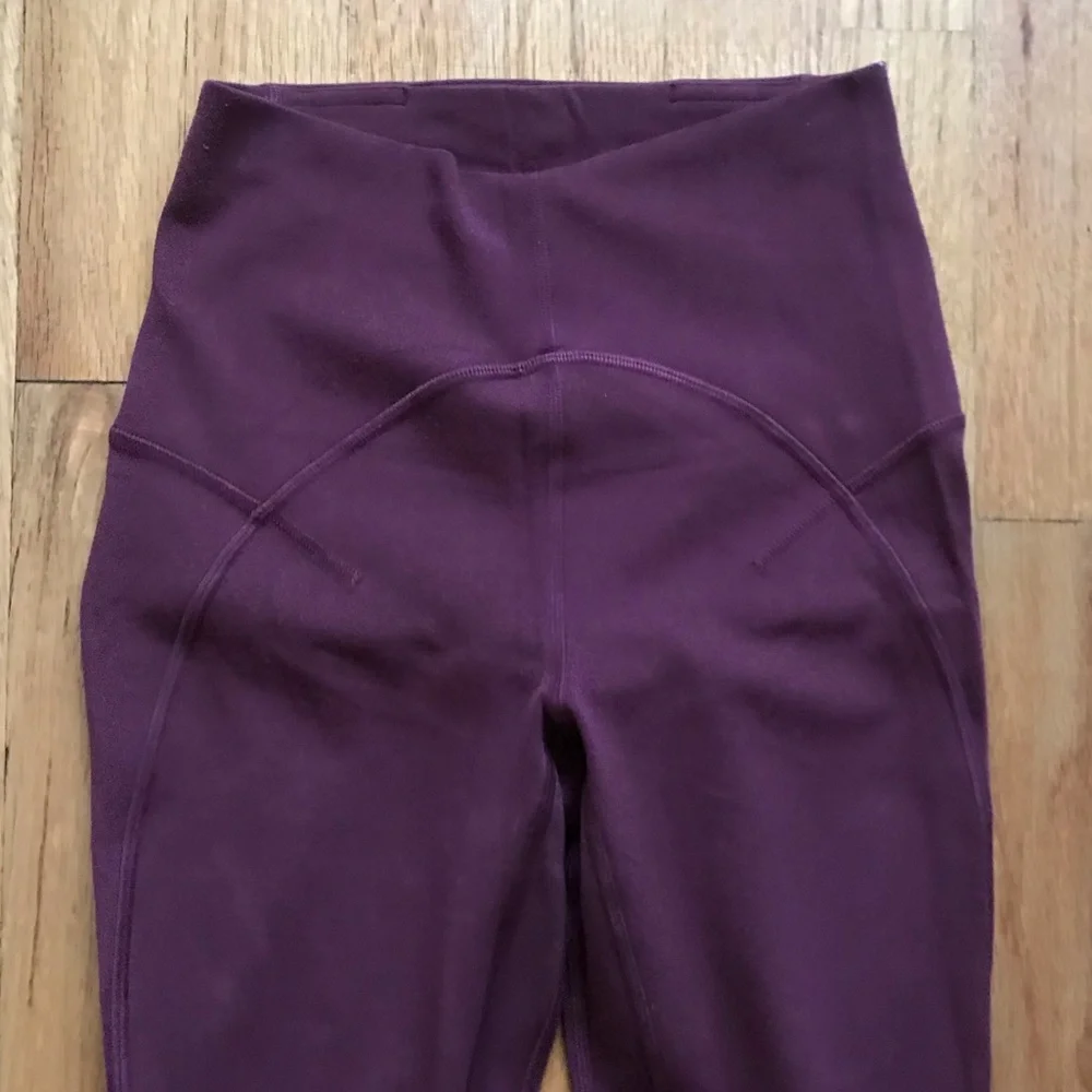 Lululemon Unlimited High Rise Tights Red Merlot 2